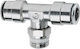 Rotary Pipe Tee Connector 1/4" Ø12