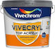 Acrylic Paste Plaster White Thermal Insulation 25 Kg 1.5 Mm Vivecryl Top Acrylic Vivechrom