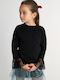 Kids Long-sleeved Black Top