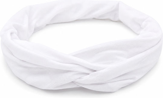 White Hair Band Bandana Hair Without Wrinkles