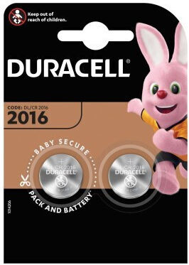 Duracell Baterii de litiu pentru ceasuri CR2016 3V 2 buc