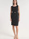 Summer Midi Evening Dress Black