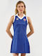 Summer Mini Athletic Dress T-Shirt Sleeveless Blue