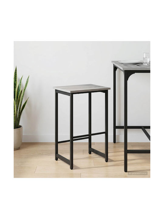 Barhocker Hölzernes Grau 40x32x64cm