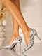 Pantofi cu toc cu toc jos Animal Print Multicolore