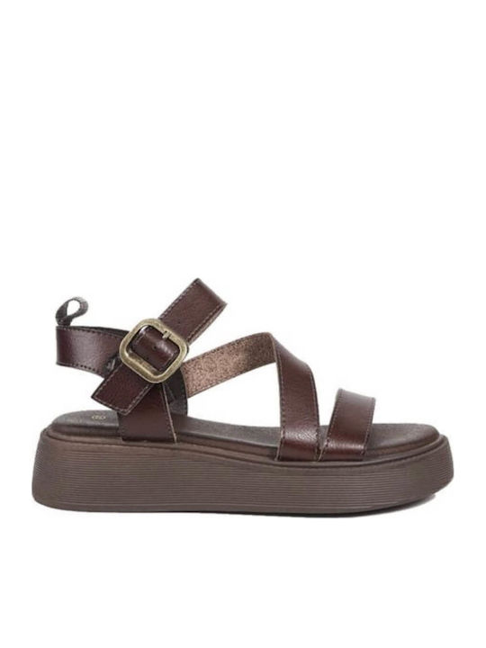 Women's Flat Sandals Brown