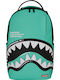 Sprayground Shark Central Bubble Shark Ученическа раница Тюркоазена с Джоб за бутилка