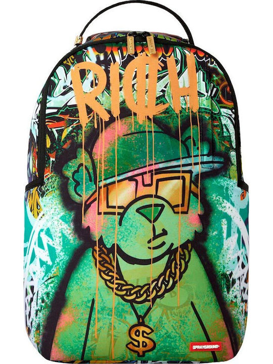 Sprayground Moneybear School Backpack Junior High-High School with Water Bottle Holder Multicolour 29 x 15 x 45cm