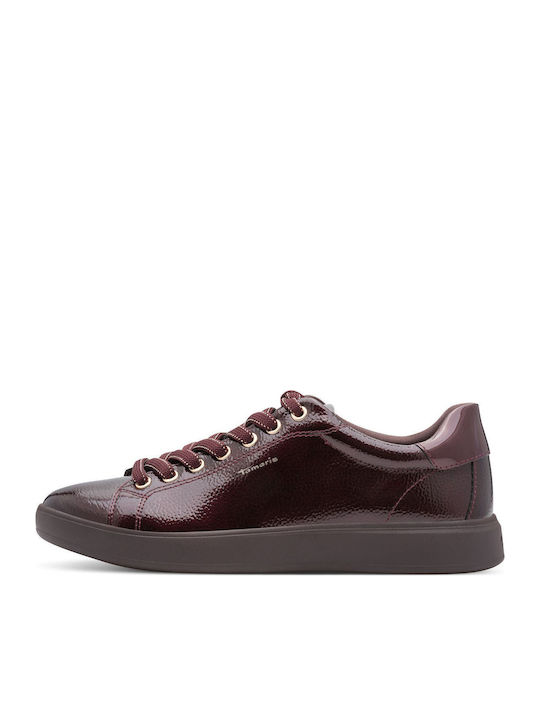 Tamaris Γυναικεία Sneakers Burgundy Pat