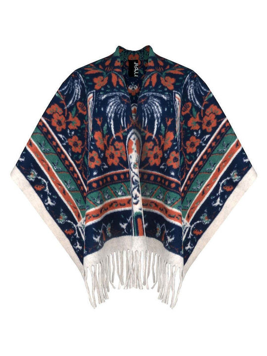 Blue Women's Poncho 0043.8313.N-blue