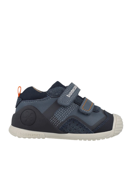 Kids Sneakers Anatomic with Hoop & Loop Closure Blue