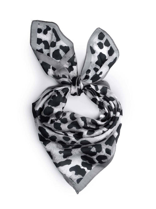 Mat Fashion Fular Gri Pentru Femei 0043.8273.N-grey-animal-print