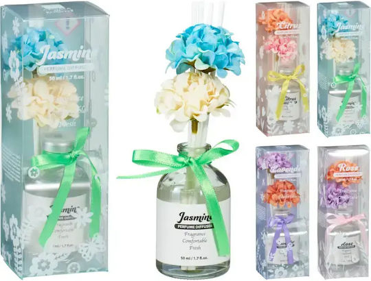Raumdüfte Diffusor 50ml 6 Stücke & 2 Künstliche Rosenblumen