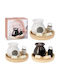 Set Cadou Parfum Pentru Casă Oil Brander & Ceară Topită Vanilie Confortabilă