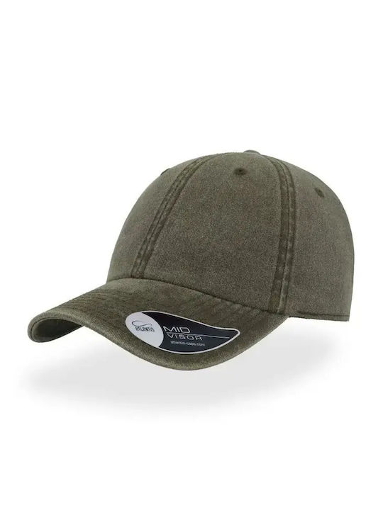 Atlantis Digg Cover Jockey Washed Digg Olive Hat