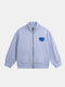 Kinder-Strickjacke Blau