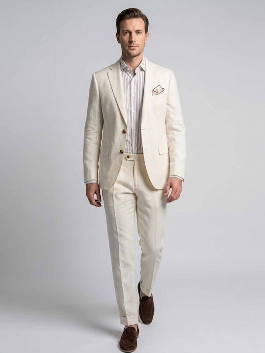 Summer Men's Groom's Suit Light Blue