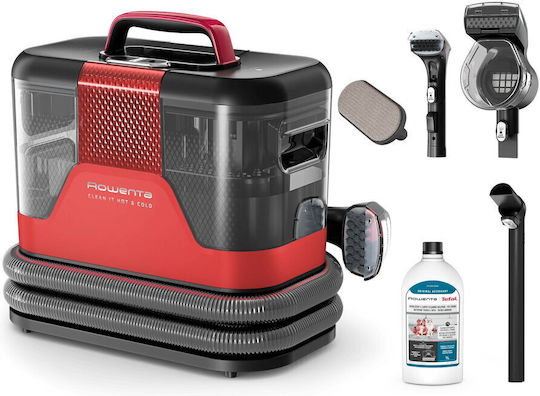 Rowenta Clean It Hot & Cold Nass-Trocken Staubsauger 1150W mit Kunststoffbehälter 2,3l Rote