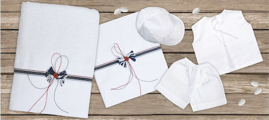 Mouchtaris Collection Christening Oilcloths White