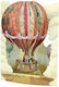 Santoro Swing 3d Pop-up Grußkarte Heißluftballon