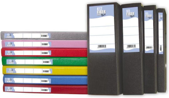Unipap Fiber File Box with Rubber Band Grey K3 25x35