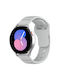 Curea din Silicon Gri (Galaxy Watch4/5/6/7/FE/4 Classic/6 Classic/5 ProVivomove HRHuawei Watch GT2 / GT3 (42mm) / GT3 Pro (43mm)Honor GS ProAmazfit GTS 3Realme Watch 2Haylou RS4 LS12)