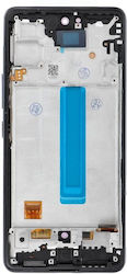 Screen with Frame for Galaxy A53 (Black)
