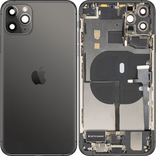 Apple iPhone 11 Pro Max Battery Cover Back Glass Middle Frame Space Grey Grade A