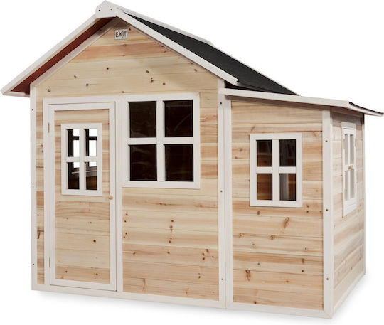 Exit Toys Wooden Kids Garden Playhouse White