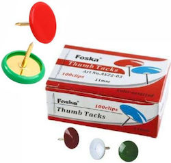 Foska Pins Box 100 Pieces Yellow As22-04