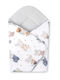 Sensillo Pătură Pepinieră Swaddling 100% Bumbac Gri 75x75 cm