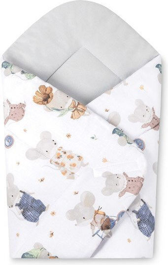 Sensillo Pătură Pepinieră Swaddling 100% Bumbac Gri 75x75 cm