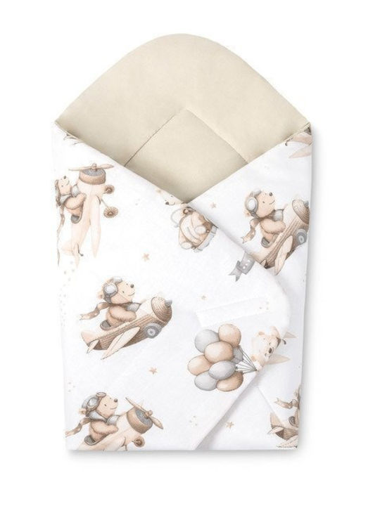Sensillo Pătură Pepinieră Swaddling 100% Bumbac Bej 75x75cm