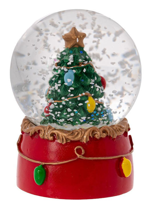 Weihnachts Schneekugel mit Bäumen 4,5x4,5x6cm