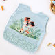 Kiokids Waterproof Fabric Baby Bib with Pocket Dog