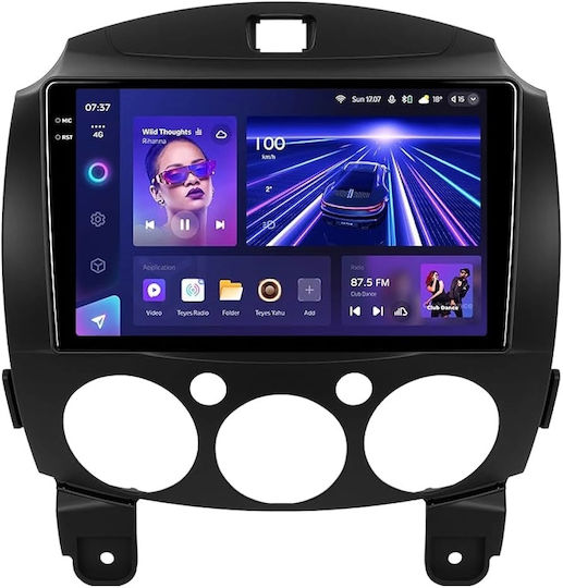 Teyes CC3 2K Auto-Audiosystem Mazda Demio 2007-2014 4+32GB 9,5" QLED Octa-Core 2GHz Android 4G Bluetooth 5.1 DSP
