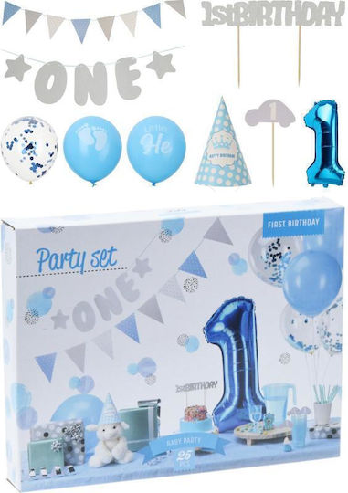 Koopman Baby Party Birthday Set 1st Birthday Blue