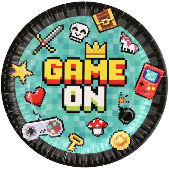 Festa Paper Plate 23cm 6 Pieces Game On
