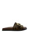 Damen Flache Sandalen Cuero 5577-Loepar