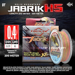 Relix Angelschnur Jabrik Hs X8 Pe 0.4 200 Meter