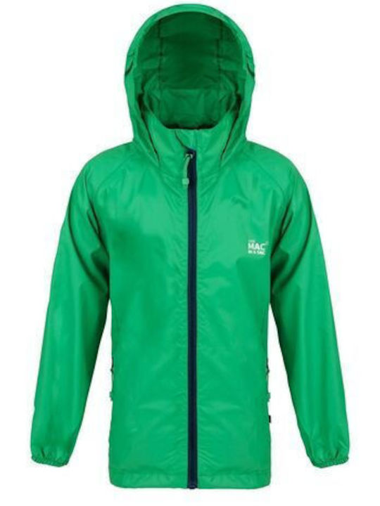 Wasserdichtes Kinder Casual Jacke Kurze Grüne