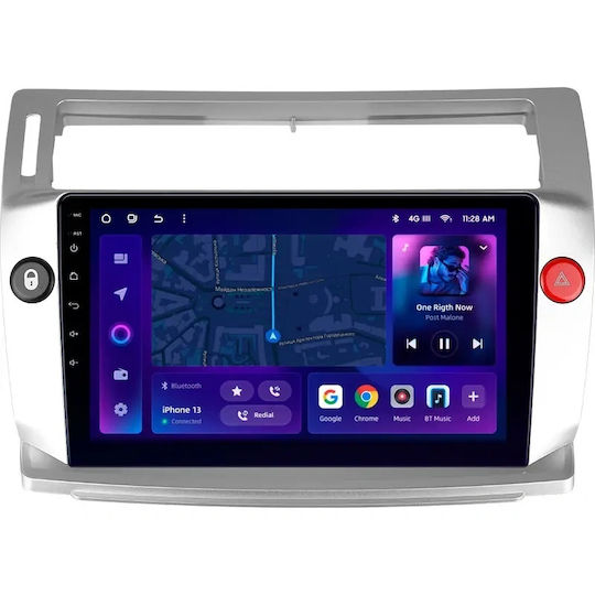Moss M3 Car Navigation Citroen C4 2004-2014 4+32gb 9" Qled Octa-core 2ghz Android 4g Bluetooth 5.1 Dsp