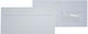 Uni Pap Mailing Envelopes Set with Peel and Seal 50 Pieces 11.4x22.9cm White