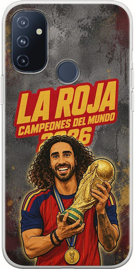 La Roja Campeones Del Mundo Marc Cucurella OnePlus N100 Flexible TPU Transparent Silicone Case