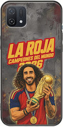 Husă La Roja Campeones Del Mundo Marc Cucurella Oppo A16k Neagră TPU Silicon