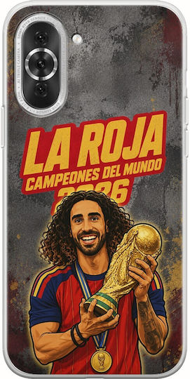 La Roja Campeones Del Mundo Marc Cucurella Huawei Nova 10 Pro Flexible TPU Transparent Silicone Case