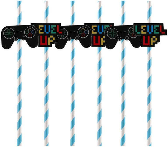 Festa Χάρτινα Καλαμάκια 6 Τμχ Game On