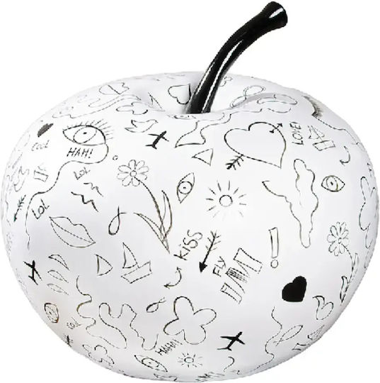 Gilde Tischdekoration Apfel modern Art 33×33×37cm