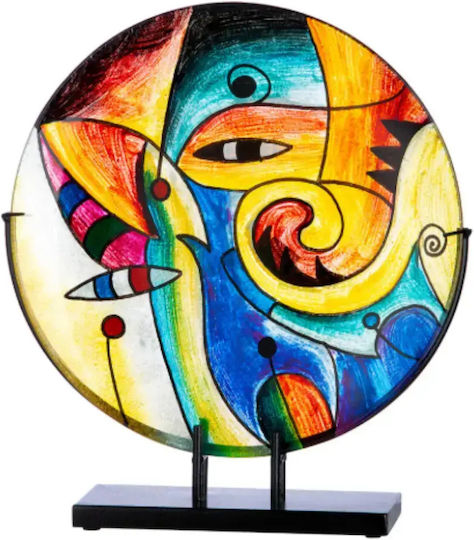 Gilde Obiect Decorativ Din Sticlă Flat Round 10×38,5×41,5 cm