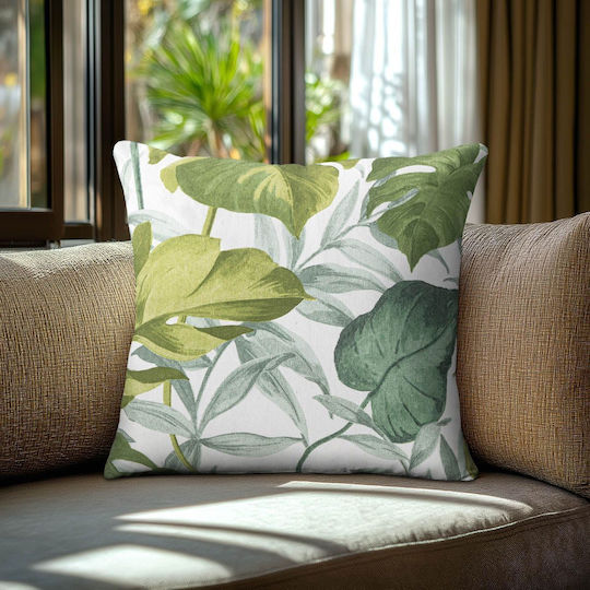 Beauty Home Decorative Pillow Case Tropical Leaves 40x40cm